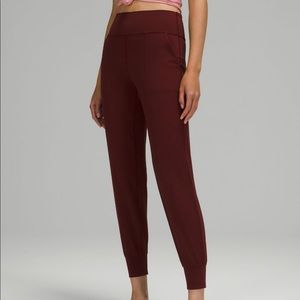 Lululemon Align Joggers — maroon color (red marlot) size 6